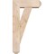 Ekena Millwork Traditional Craftsman Smooth Bracket w/ Offset Brace, Douglas Fir, 5 1/2"W x 14"D x 26"H BKT0604X14X26TRA04SDF - alternate 4